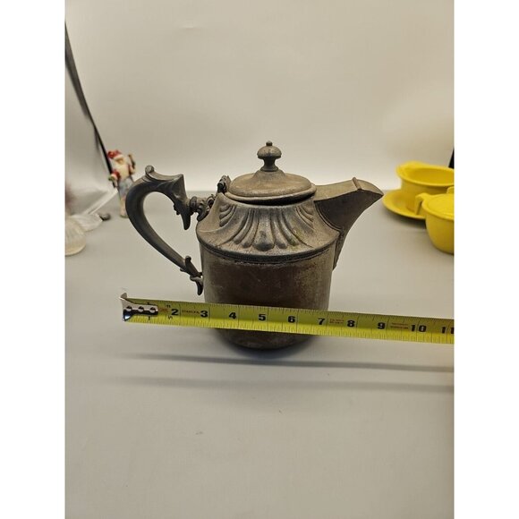 Antique Manning Bowman & Co Victorian Silver Plated TEA POT 1899 Patent - Picture 3 of 16